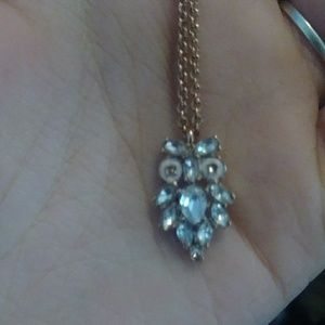 Cute Owl-rose gold necklace